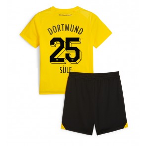 Borussia Dortmund Niklas Sule #25 Hemmaställ Barn 2023-24 Kortärmad (+ Korta byxor)